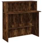 Casa si Gradina - Mobilier - Mese si birouri - Birouri - Birou de receptie stejar afumat 100x50x103,5 cm lemn prelucrat - Infinity.ro