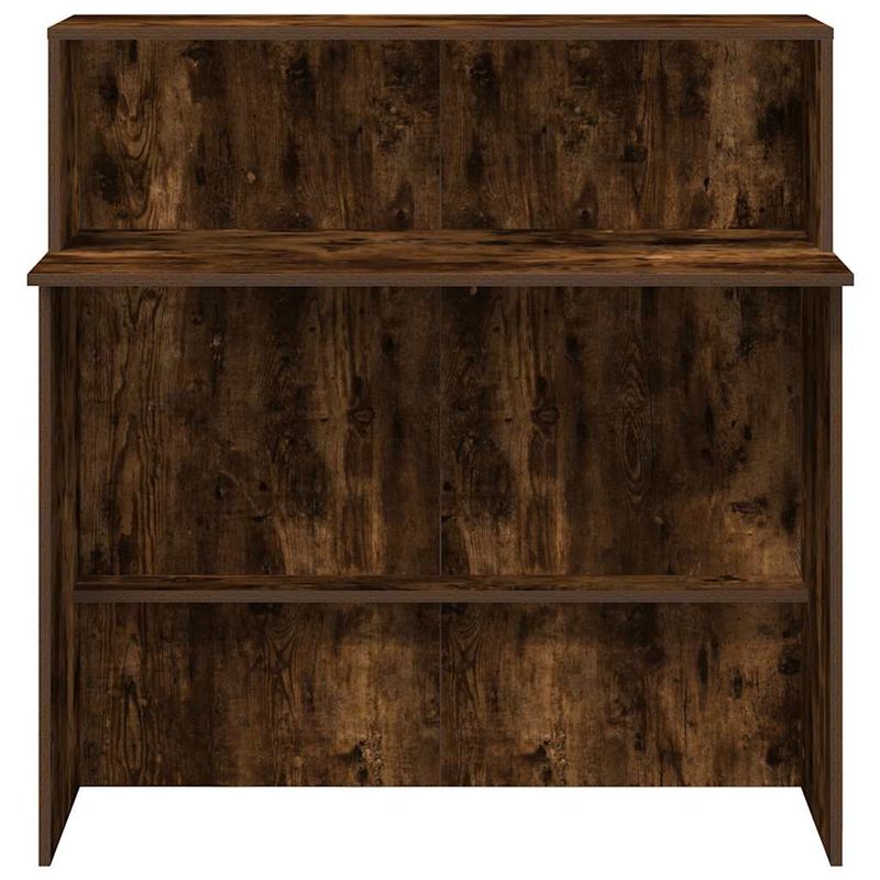 Casa si Gradina - Mobilier - Mese si birouri - Birouri - Birou de receptie stejar afumat 100x50x103,5 cm lemn prelucrat - Infinity.ro