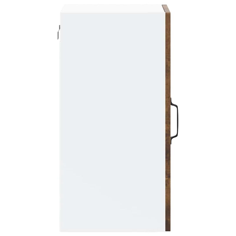 Casa si Gradina - Mobilier - Comode si corpuri - Corpuri bucatarie - Dulap de bucatarie cu usa din sticla stejar afumat „Porto”., model 1x dulap de perete din sticlă (1 ușă), mărime 40x31x60 cm - Infinity.ro