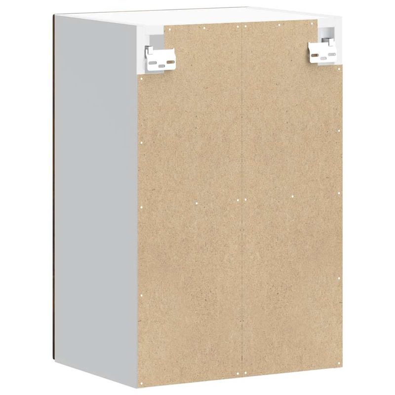 Casa si Gradina - Mobilier - Comode si corpuri - Corpuri bucatarie - Dulap de bucatarie cu usa din sticla stejar afumat „Porto”., model 1x dulap de perete din sticlă (1 ușă), mărime 40x31x60 cm - Infinity.ro
