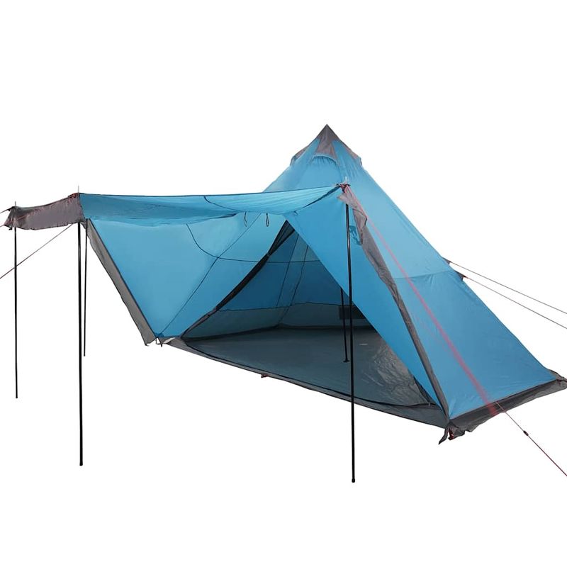Sport si Outdoor - Camping - Corturi camping - Cort de familie Tipi pentru 6 persoane, albastru, impermeabil - Infinity.ro