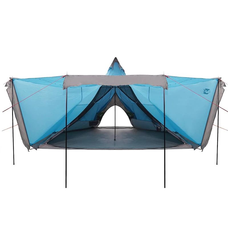Sport si Outdoor - Camping - Corturi camping - Cort de familie Tipi pentru 6 persoane, albastru, impermeabil - Infinity.ro