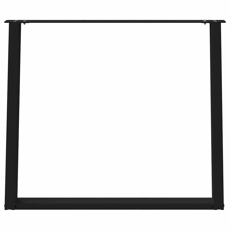 Casa si Gradina - Mobilier - Feronerie si accesorii mobila - Picioare pentru masa in forma U 2 buc Negru 90x(72-73) cm Otel - Infinity.ro