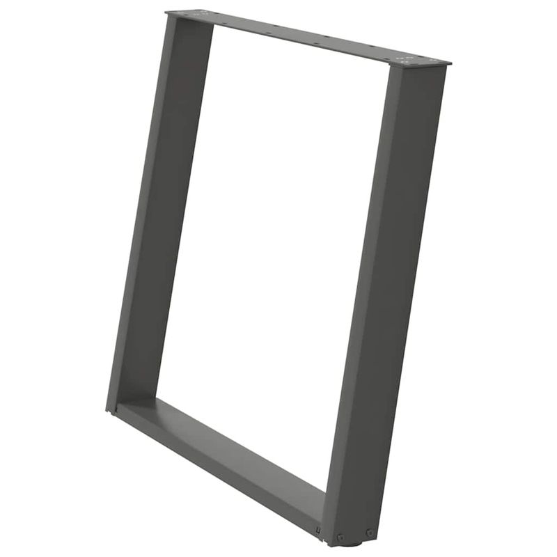 Casa si Gradina - Mobilier - Feronerie si accesorii mobila - Picioare pentru masa in forma de U, 2 buc Antracit Otel, mărime 90x(72-73) cm - Infinity.ro