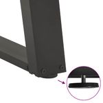 Casa si Gradina - Mobilier - Feronerie si accesorii mobila - Picioare pentru masa in forma de U, 2 buc Antracit Otel, mărime 90x(72-73) cm - Infinity.ro