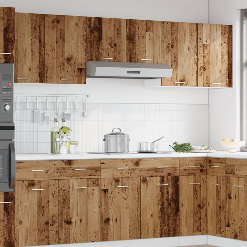 Casa si Gradina - Mobilier - Comode si corpuri - Corpuri bucatarie - Dulap suspendat, lemn vechi, 80x31x60 cm, lemn prelucrat - Infinity.ro