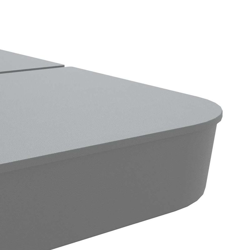 Casa si Gradina - Gradina si terasa - Umbrele si pavilioane - Umbrele - Set baza de umbrela soare 4 piese pentru suport cruce 100 kg PP, gri deschis - Infinity.ro