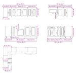 Casa si Gradina - Mobilier - Comode si corpuri - Corpuri bucatarie - Set dulap de bucatarie 11 piese „Kalmar” lemn negru prelucrat - Infinity.ro