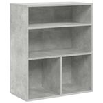 Casa si Gradina - Mobilier - Biblioteci si rafturi - Biblioteci - Biblioteca, gri beton, 60x30x71,5 cm, lemn prelucrat - Infinity.ro