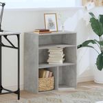Casa si Gradina - Mobilier - Biblioteci si rafturi - Biblioteci - Biblioteca, gri beton, 60x30x71,5 cm, lemn prelucrat - Infinity.ro