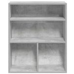Casa si Gradina - Mobilier - Biblioteci si rafturi - Biblioteci - Biblioteca, gri beton, 60x30x71,5 cm, lemn prelucrat - Infinity.ro