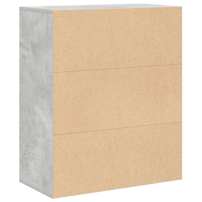 Casa si Gradina - Mobilier - Biblioteci si rafturi - Biblioteci - Biblioteca, gri beton, 60x30x71,5 cm, lemn prelucrat - Infinity.ro