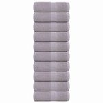 Casa si Gradina - Textile si covoare - Textile baie - Prosoape - Prosoape pentru oaspeti 10 buc Gri 30x50cm 360 g/m² 100% bumbac - Infinity.ro