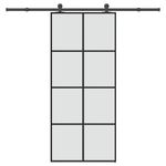 Casa si Gradina - Constructii - Usi interior, exterior si garaj - Usi garaj - Usa glisanta cu set feronerie, 90x205 cm, sticla ESG/aluminiu - Infinity.ro