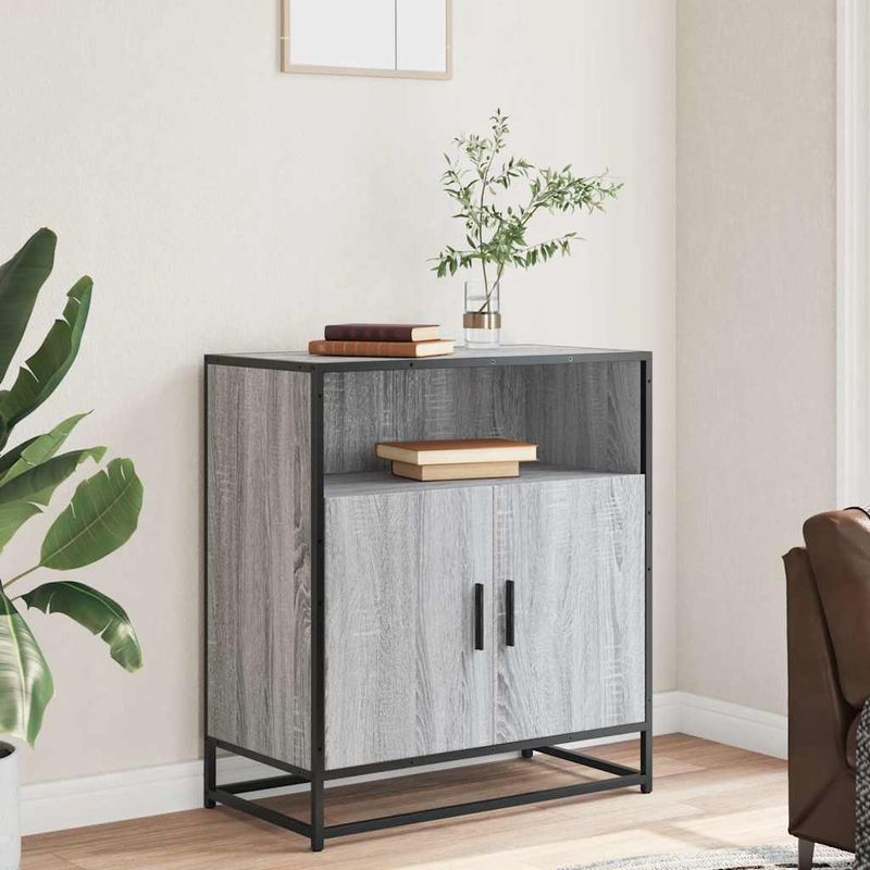 Casa si Gradina - Mobilier - Comode si corpuri - Comode - Bufeta gri Sonoma 68x35x76 cm din lemn prelucrat - Infinity.ro