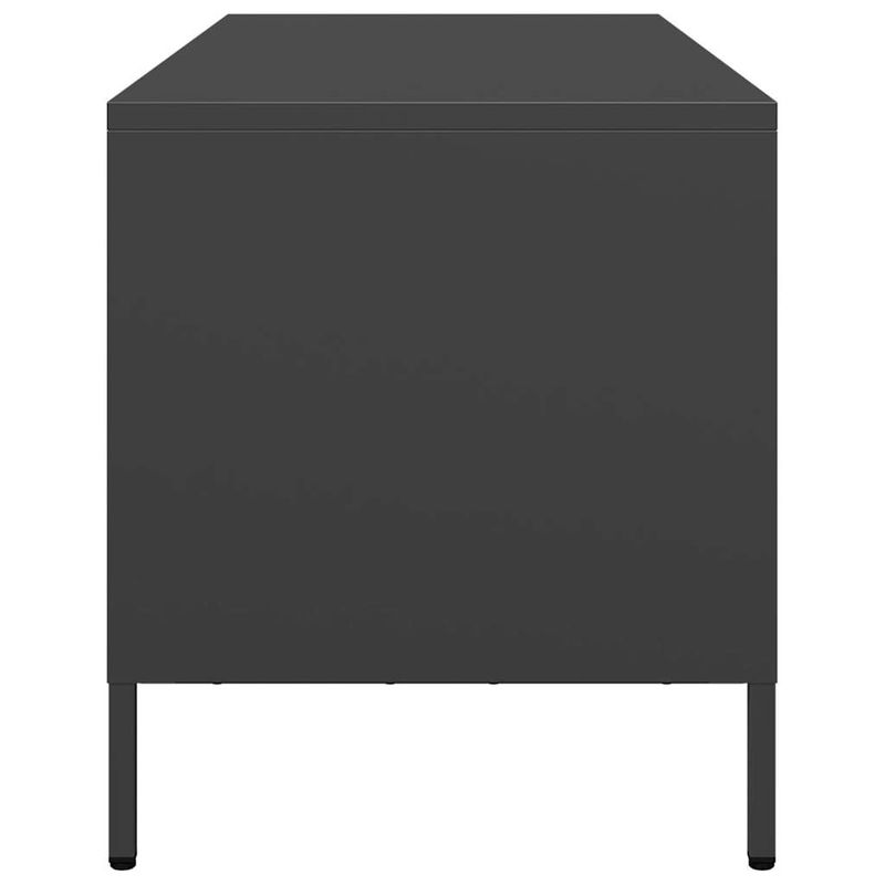 Casa si Gradina - Mobilier - Comode si corpuri - Comode - Dulap TV, negru, 101,5x39x43,5 cm, otel laminat la rece - Infinity.ro