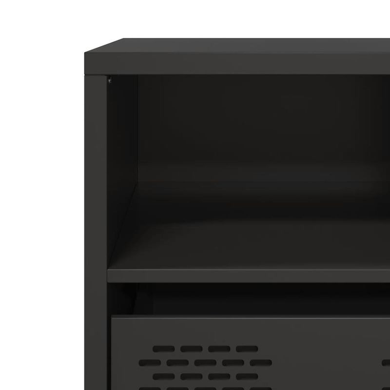 Casa si Gradina - Mobilier - Comode si corpuri - Comode - Dulap TV, negru, 101,5x39x43,5 cm, otel laminat la rece - Infinity.ro