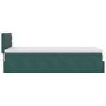 Casa si Gradina - Mobilier - Paturi si accesorii - Paturi - Cadru de pat otoman cu saltea verde inchis 80x200cm catifea - Infinity.ro