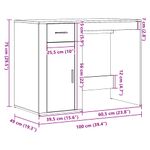 Casa si Gradina - Mobilier - Mese si birouri - Birouri - Birou, stejar artizanal, 100x49x75 cm, lemn prelucrat - Infinity.ro