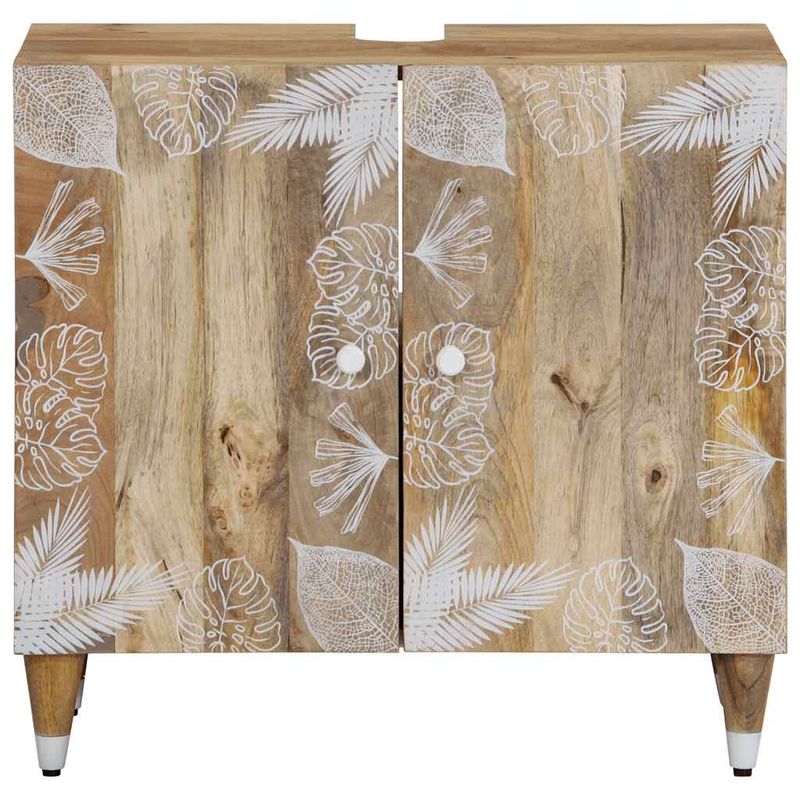 Casa si Gradina - Mobilier - Mobilier baie - Comode baie - Dulap pentru chiuveta de baie, 62x33x58 cm, lemn masiv de mango - Infinity.ro