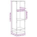 Casa si Gradina - Mobilier - Biblioteci si rafturi - Biblioteci - Biblioteca, stejar maro, 33,5x33x107,5 cm, lemn prelucrat - Infinity.ro