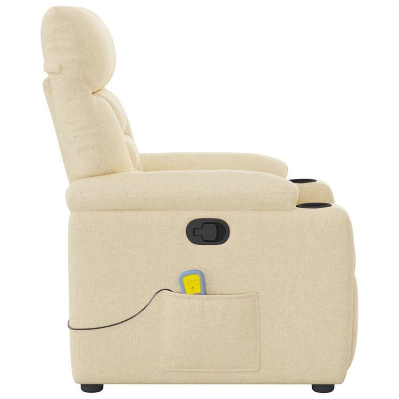 Ingrijire personala si Cosmetice - Sanatate si wellness - Articole wellness - Fotolii de masaj - Fotoliu rabatabil de masaj, crem, material textil - Infinity.ro