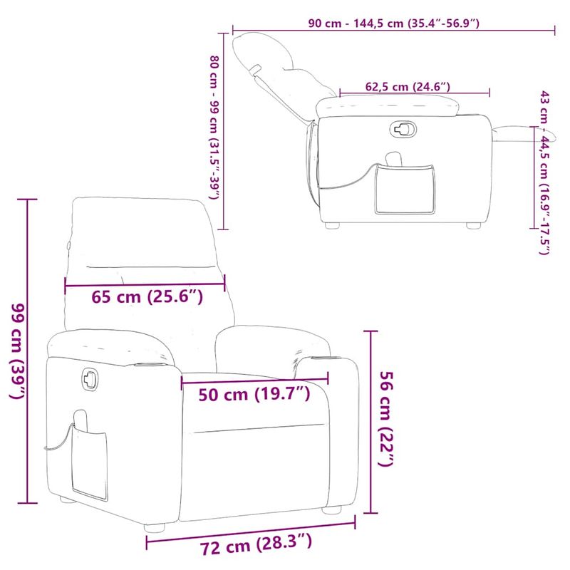 Ingrijire personala si Cosmetice - Sanatate si wellness - Articole wellness - Fotolii de masaj - Fotoliu rabatabil de masaj, crem, material textil - Infinity.ro