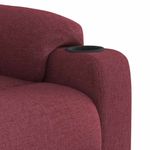 Ingrijire personala si Cosmetice - Sanatate si wellness - Articole wellness - Fotolii de masaj - Fotoliu de masaj rabatabil, rosu vin, material textil - Infinity.ro