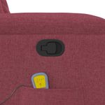 Ingrijire personala si Cosmetice - Sanatate si wellness - Articole wellness - Fotolii de masaj - Fotoliu de masaj rabatabil, rosu vin, material textil - Infinity.ro