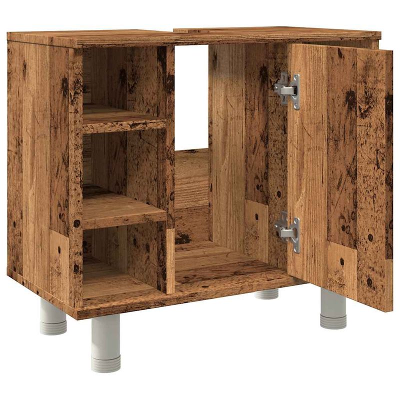 Casa si Gradina - Mobilier - Mobilier baie - Comode baie - Dulap de baie, lemn vechi, 60x32x53,5 cm, PAL - Infinity.ro