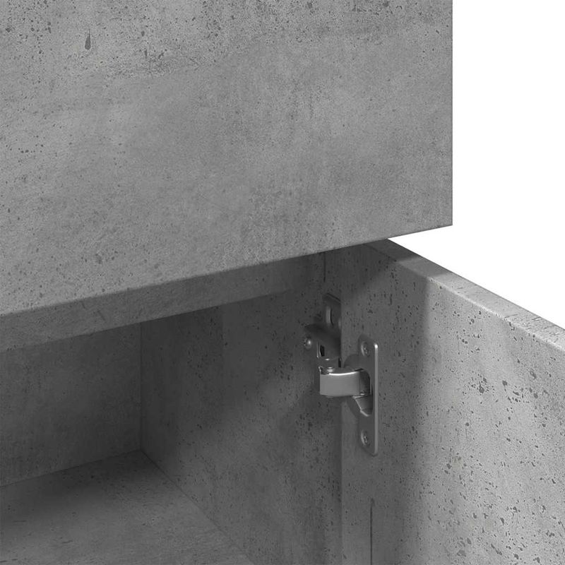 Casa si Gradina - Mobilier - Mobilier baie - Comode baie - Dulap de baie, gri beton, 30 x 30 x 95 cm, PAL - Infinity.ro