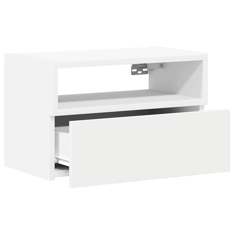 Casa si Gradina - Mobilier - Comode si corpuri - Noptiere - Noptiere de perete, 2 buc., alb, 45x26x28,5 cm - Infinity.ro