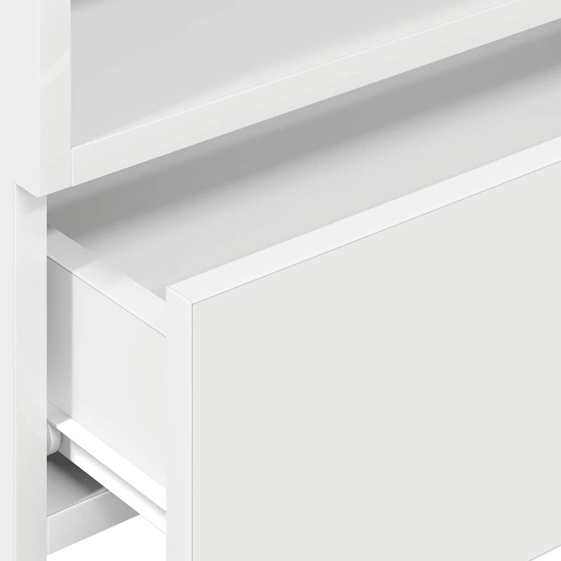 Casa si Gradina - Mobilier - Comode si corpuri - Noptiere - Noptiere de perete, 2 buc., alb, 45x26x28,5 cm - Infinity.ro