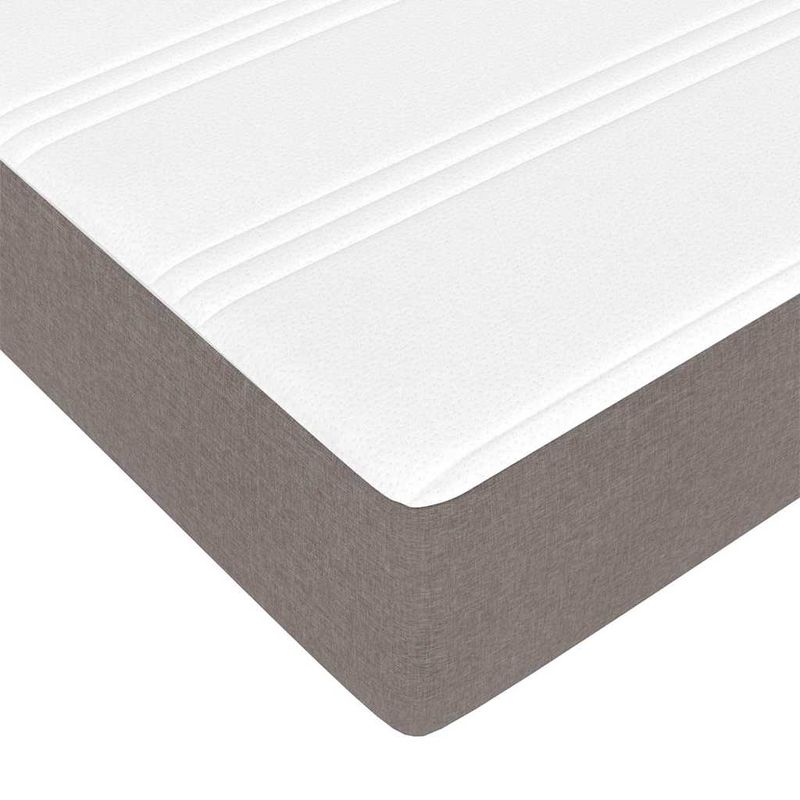 Casa si Gradina - Mobilier - Paturi si accesorii - Paturi - Cadru de pat otoman cu saltele Taupe 200x200cm tesatura - Infinity.ro