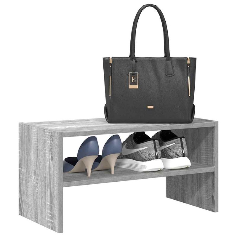 Casa si Gradina - Mobilier - Organizare si depozitare - Organizator incaltaminte - Suport pantofi stivuibil, gri Sonoma 60x30x30,5 cm - Infinity.ro