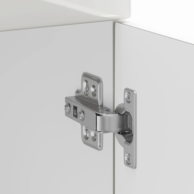 Casa si Gradina - Mobilier - Comode si corpuri - Corpuri bucatarie - Dulap baza de bucatarie „Kalmar” lemn prelucrat alb lucios, mărime 60x46x81.5 cm, model 1x dulap inferior (2 uși 1 sertar) - Infinity.ro