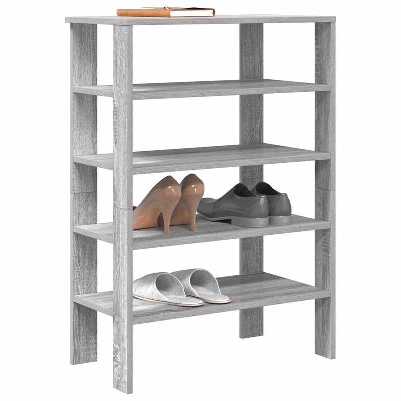 Casa si Gradina - Mobilier - Organizare si depozitare - Organizator incaltaminte - Pantofar, gri sonoma61x32x87,5 cm, lemn prelucrat - Infinity.ro