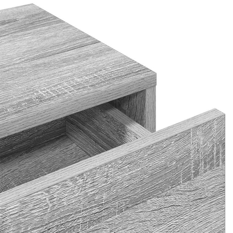 Casa si Gradina - Mobilier - Biblioteci si rafturi - Rafturi - Raft de perete cu sertare Gri Sonoma 100x36x19cm Lemn prelucrat - Infinity.ro