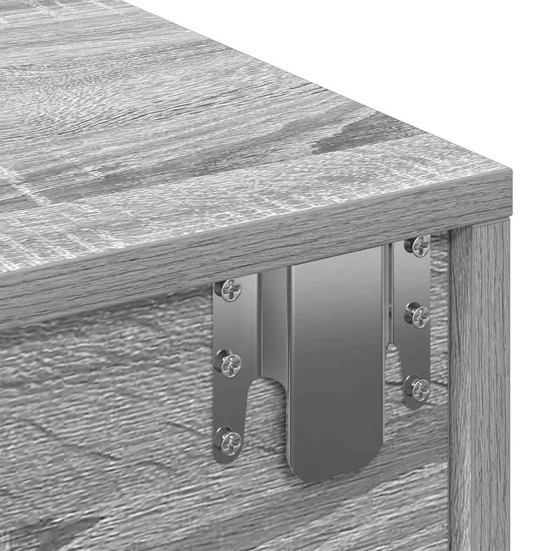 Casa si Gradina - Mobilier - Biblioteci si rafturi - Rafturi - Raft de perete cu sertare Gri Sonoma 100x36x19cm Lemn prelucrat - Infinity.ro