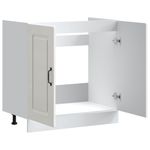 Casa si Gradina - Mobilier - Comode si corpuri - Corpuri bucatarie - Dulap baza pentru chiuveta „Kalmar” alb lucios lemn prelucrat, mărime 80x46x81.5 cm - Infinity.ro