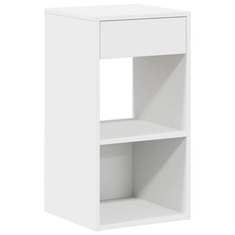 Casa si Gradina - Mobilier - Comode si corpuri - Noptiere - Noptiere cu sertar 2 buc Alb 35x34x66,5 cm - Infinity.ro