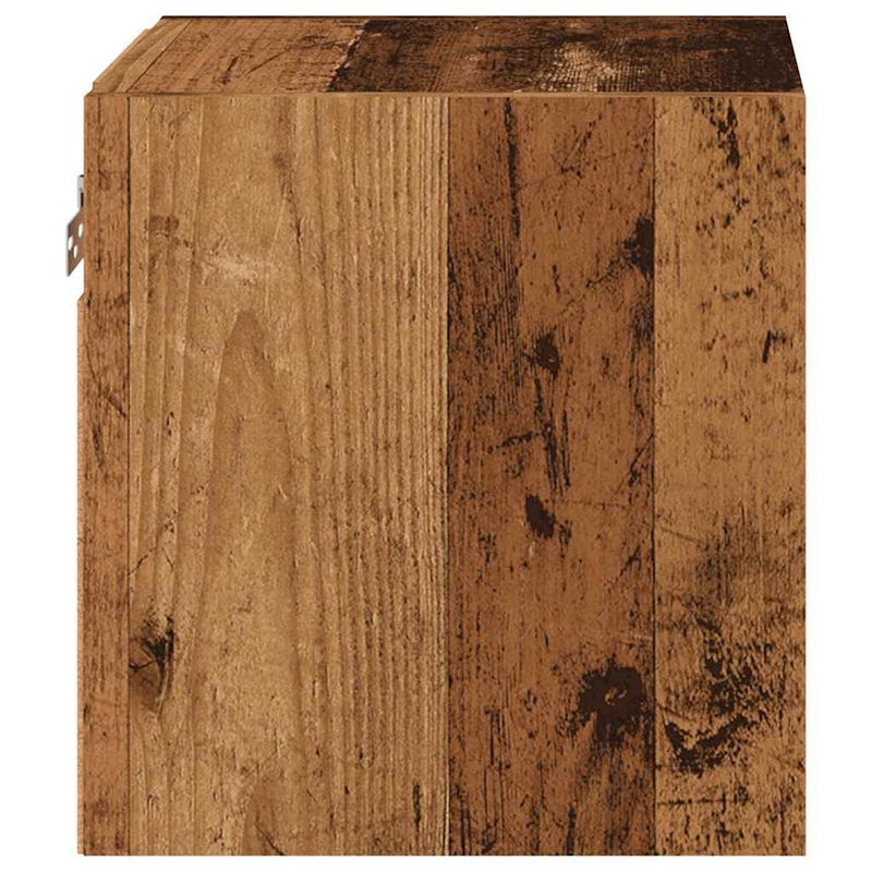 Casa si Gradina - Mobilier - Comode si corpuri - Comode - Comode TV perete cu lumini LED 2 buc. lemn vechi 30x28,5x30 cm - Infinity.ro