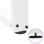 Casa si Gradina - Mobilier - Feronerie si accesorii mobila - Picioare pentru masa in forma de T, 2 buc alb otel, mărime 90x35x(72-73) cm - Infinity.ro