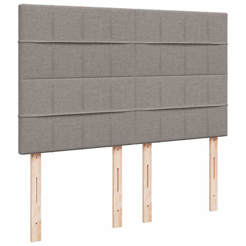 Casa si Gradina - Mobilier - Paturi si accesorii - Paturi - Cadru de pat otoman cu saltea Taupe 140x200cm Material - Infinity.ro