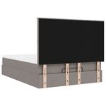 Casa si Gradina - Mobilier - Paturi si accesorii - Paturi - Cadru de pat otoman cu saltea Taupe 140x200cm Material - Infinity.ro