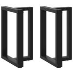 Casa si Gradina - Mobilier - Feronerie si accesorii mobila - Picioare pentru masa in forma de T, 2 buc Negru Otel, mărime 60x35x(72-73) cm - Infinity.ro