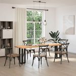Casa si Gradina - Mobilier - Feronerie si accesorii mobila - Picioare masa consola in forma de T, 2 buc Negru Otel, mărime 38x25x(72-73) cm - Infinity.ro