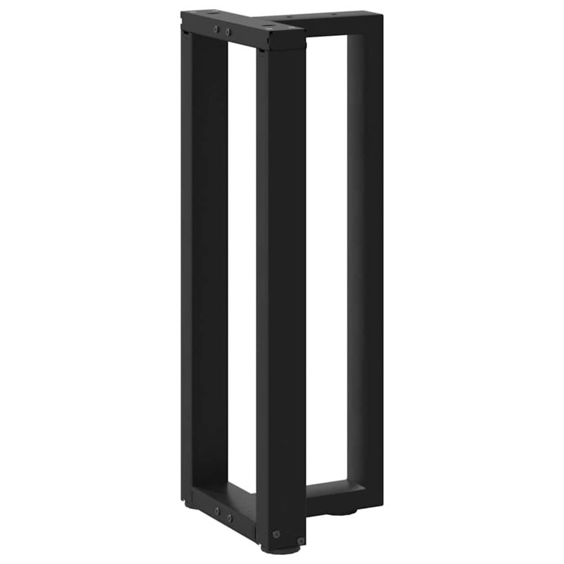 Casa si Gradina - Mobilier - Feronerie si accesorii mobila - Picioare masa consola in forma de T, 2 buc Negru Otel, mărime 38x25x(72-73) cm - Infinity.ro