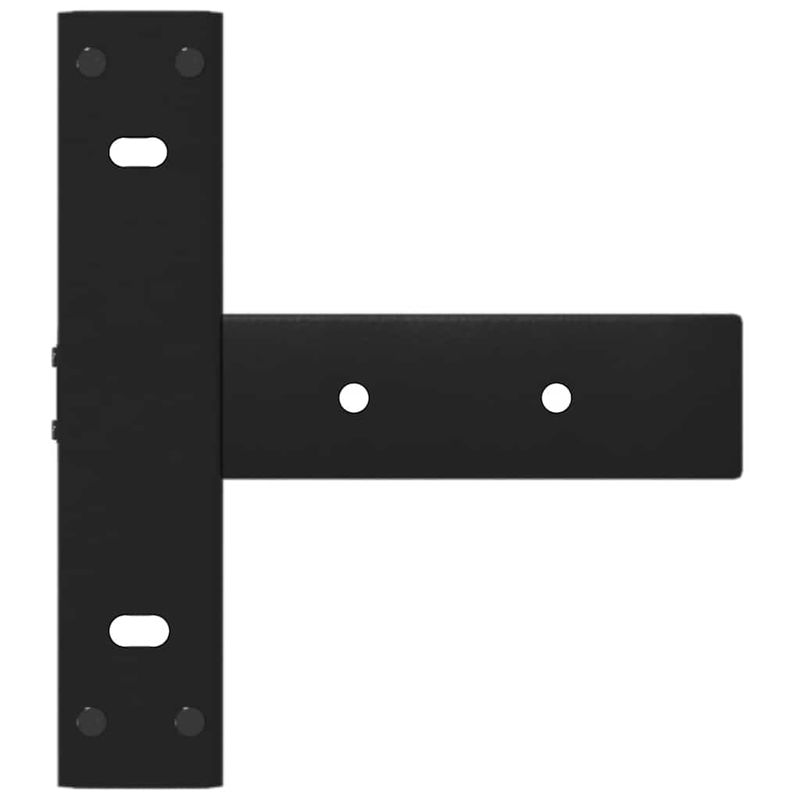 Casa si Gradina - Mobilier - Feronerie si accesorii mobila - Picioare masa consola in forma de T, 2 buc Negru Otel, mărime 38x25x(72-73) cm - Infinity.ro