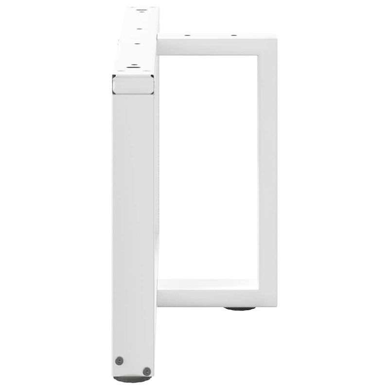 Casa si Gradina - Mobilier - Feronerie si accesorii mobila - Picioare masuta de cafea in forma de T, 2 buc alb otel, mărime 60x25x(42-43) cm - Infinity.ro